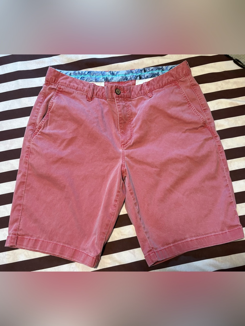 Tommy Bahama Coral Dusty Red Men's Cotton Shorts